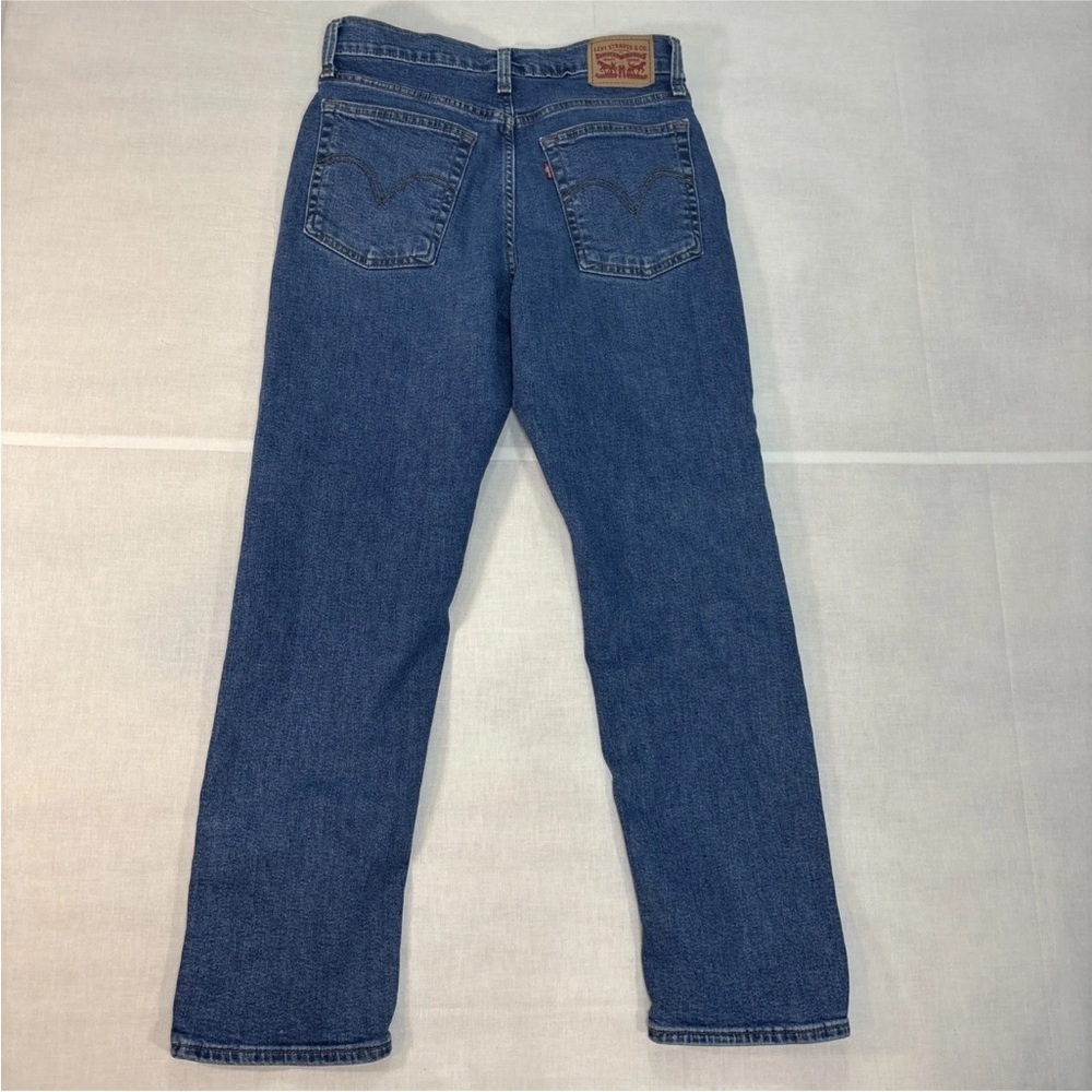 Levi’s Jeans Womens 30 Blue Wedgie Straight High Rise Denim Medium Wash - Picture 9 of 11